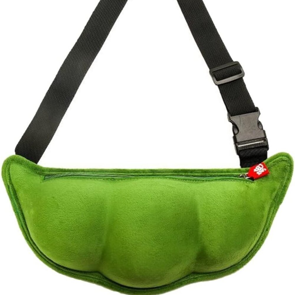 Small Crossbody Bag Funny Pea Shaped Shoulder Bag Lightweight Chest Bag Cute